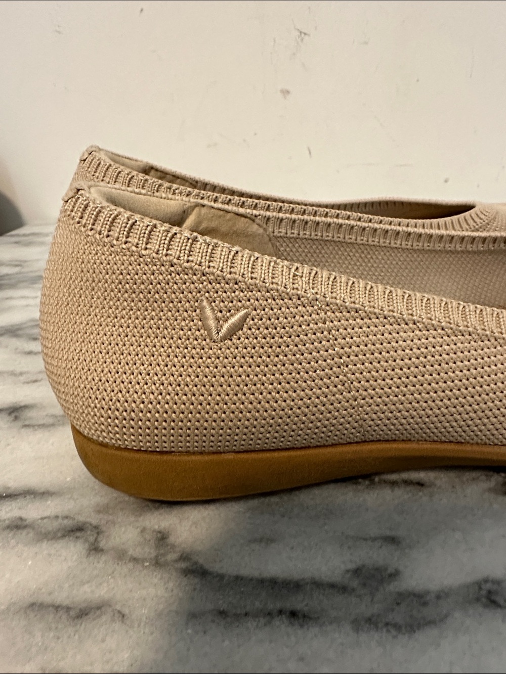 VIVAIA Women's Beige Knit Ballet Flats size 37.5 - Picture 11 of 11